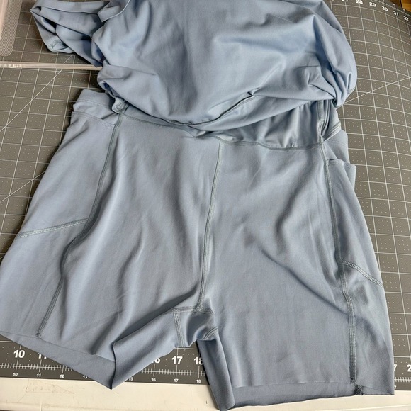 NWT RHONE Course to Court Tennis Dress Built-in Bras Shorts Racerback Blue Sz XL - Picture 7 of 8